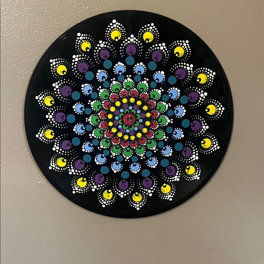 Funky hand painted record